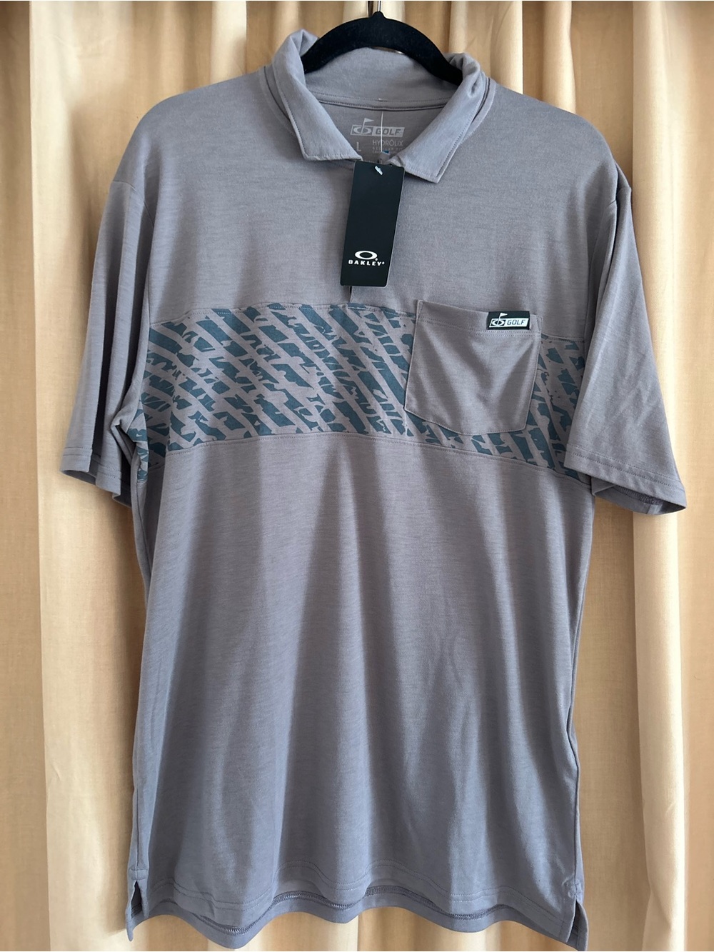 Oakley Sand Stripe Pocket Golf Polo Men’s Shirt Sz Large NWT
